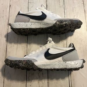 Nike woman’s waffle racer crater sneaker. Worn once. Since 9.5